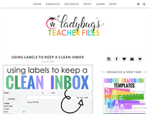 Tablet Screenshot of ladybugsteacherfiles.com